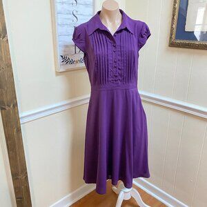 eShakti Side Pockets Fit and flare midi Dress sz M/10